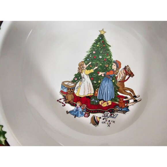 Bob Timberlake Christmas Celebration Serving Bowls Set of 2 Intl China 1994 - Picture 3 of 6